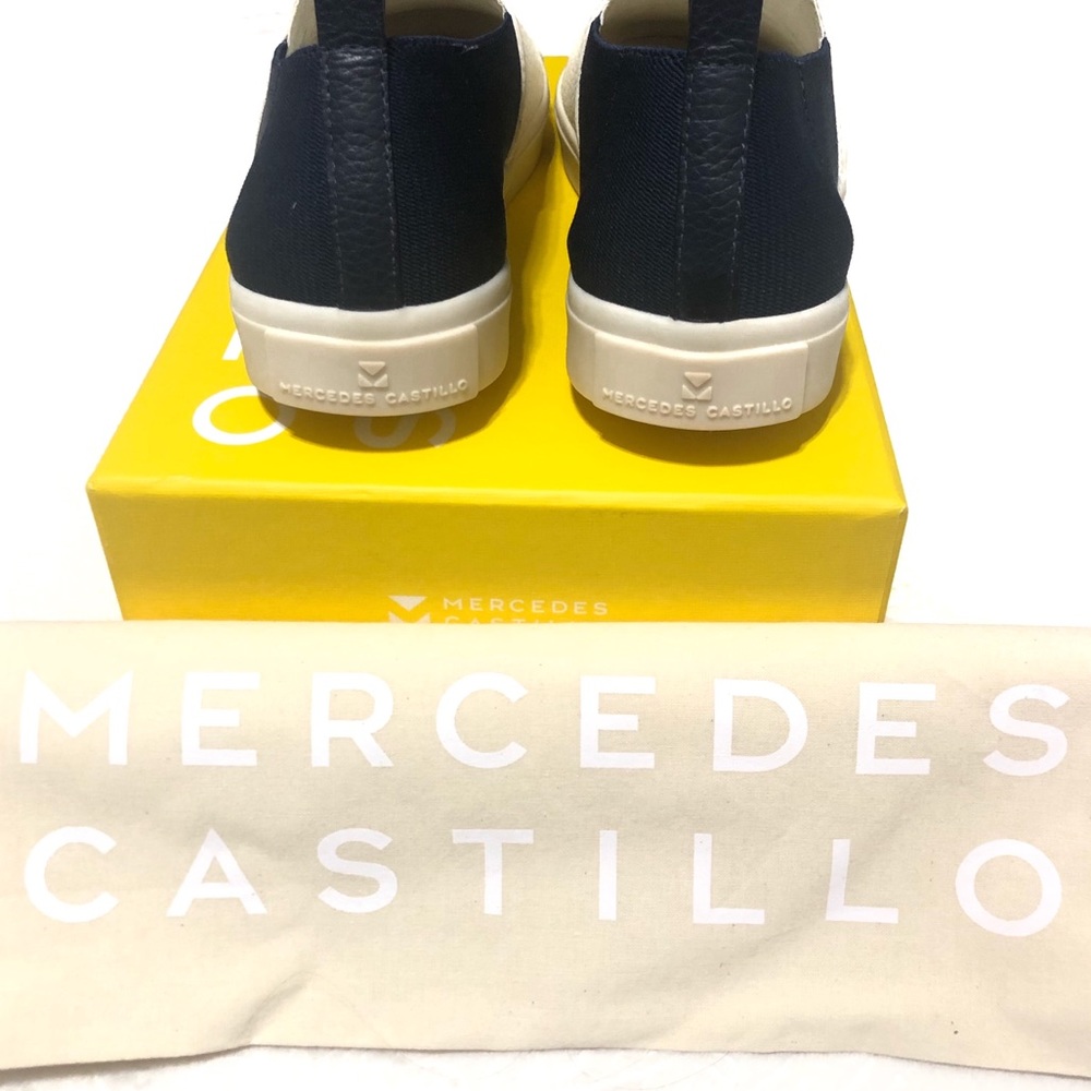 Mercedes Castillo Ivory Navy Arden Slip-On Sneaker - Picture 4 of 7